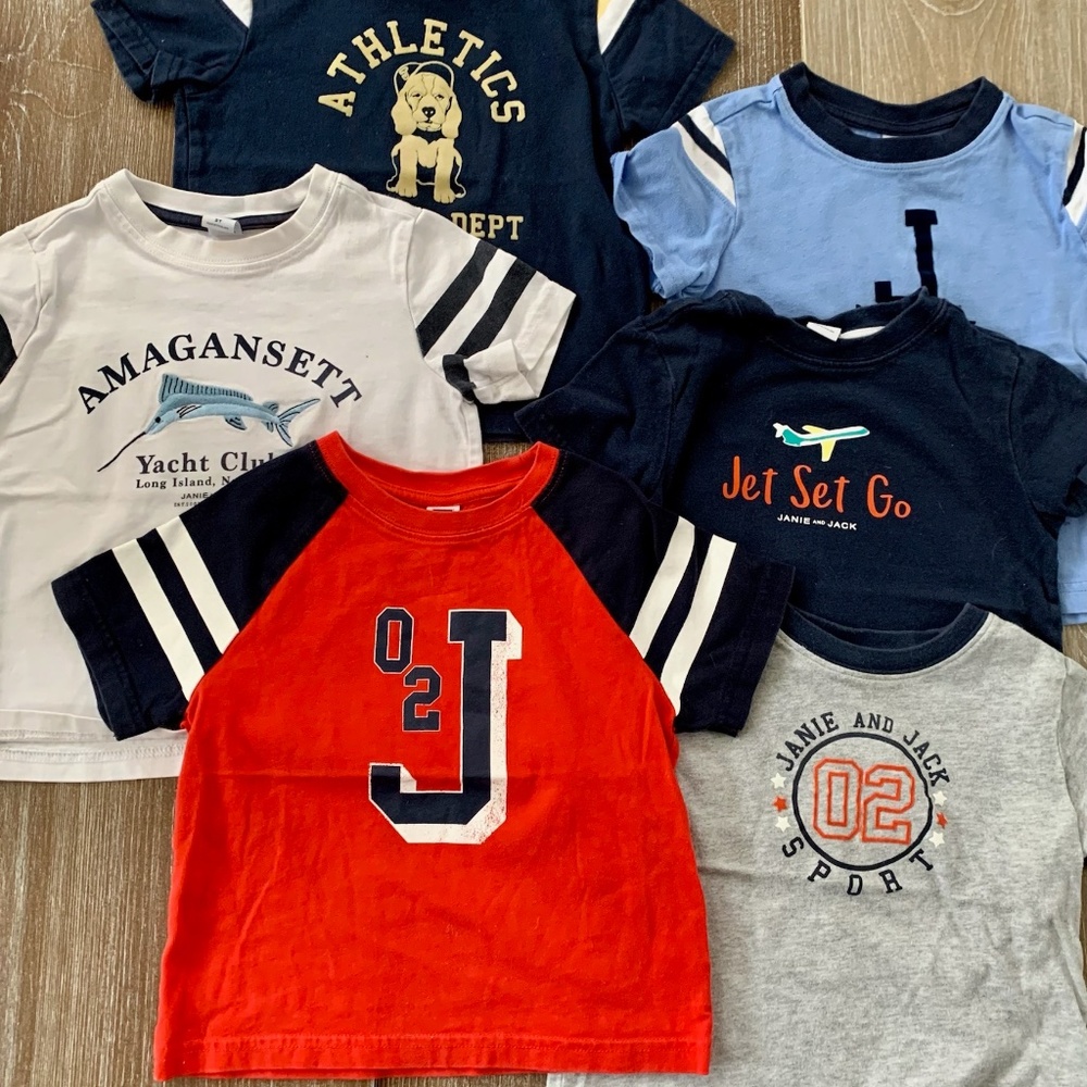 Janie & Jack t- shirt lot sz 2T $20  (No RED SHIRT ANY LONGER)